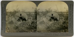 Demolished German Machine Gun Cupola by Keystone View Company